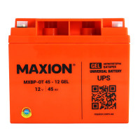 Промышленный аккумулятор MAXION GEL 12V 45Ah R+ (правый +) 12-45