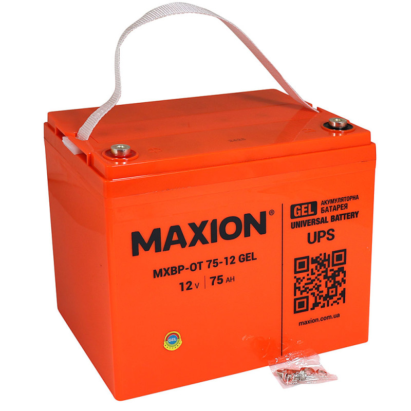 Акумулятор промисловий MAXION MXBP-OT 75-12 GEL (12V, 75А) купити