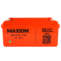 Промышленный аккумулятор MAXION GEL 12V 65Ah R+ (правый +) 12-65