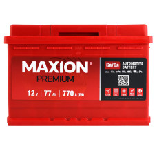 Автомобільний акумулятор MAXION Premium 77Аh 770A R+ (L3)