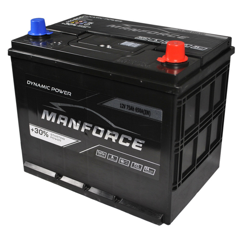 Автомобільний акумулятор MANFORСE Asia smf (N50) 75Ah 650A R+