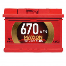 MAXION Premium Plus TR  60Аh 670A  R+ (L2)