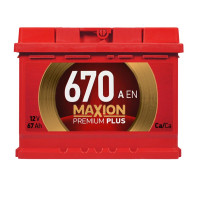 Автомобільний акумулятор MAXION Premium 67Аh 670A R+ (правий +) TR L2