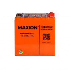 Мото акумулятор MAXION MXBM-YB30L-BS GEL (12V, 28Ah, 200A, -/+)