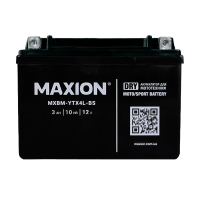 Мото акумулятор MAXION MXBM-YTX4L-BS (12V, 4Ah, 50A, -/+)