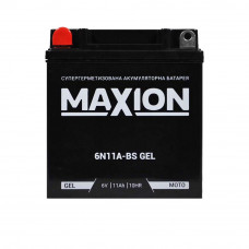 Мото акумулятор MAXION MXBM-6N11A-BS GEL (12V, 11Ah, 100A, +/-)