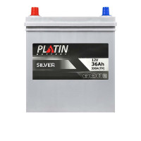 Автомобильный аккумулятор PLATIN Silver Asia 36Ah 330A L+ (левый +) SMF NS40 т.к.