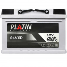 Автомобільний акумулятор PLATIN Silver MF 75Ah 750A R+ (LB3)