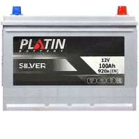 Автомобільний акумулятор PLATIN Silver Asia SMF 100Ah 920A R+ (N70) н.к.
