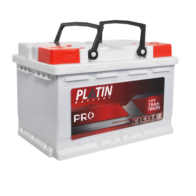 Автомобільний акумулятор PLATIN Pro MF  75Ah 750A R+ (L3В)