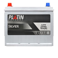 Автомобильный аккумулятор PLATIN Silver Asia 75Ah 750A L+ (левый +) н.к. SMF N50