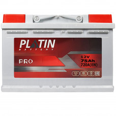 Автомобільний акумулятор PLATIN Pro MF 75Ah 720A R+ (L3)