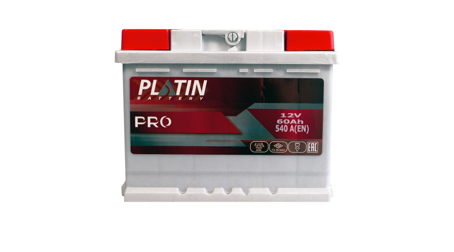 Автомобильный аккумулятор PLATIN Pro 60Ah 540A L+ (левый +) MF