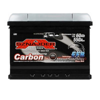 Автомобільний акумулятор SZNAJDER Carbon Start Stop EFB  60Аh 550А R+ (LB2) (560 08)