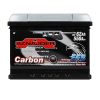 Автомобильный аккумулятор SZNAJDER Carbon Start Stop EFB 62Аh 550А R+ (правый +) 562 05