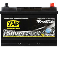 Автомобильный аккумулятор ZAP Silver Calcium Asia 105Аh 870А R+ (правый +) 605 A0