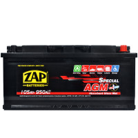 Автомобильный аккумулятор ZAP AGM (L6) 105Ah 950A (605 02) R+ (правый +)