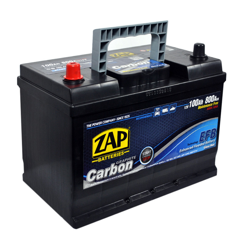 ZAP Carbon Start Stop EFB  Asia 100Аh 800А L+ (D31) (600 47)