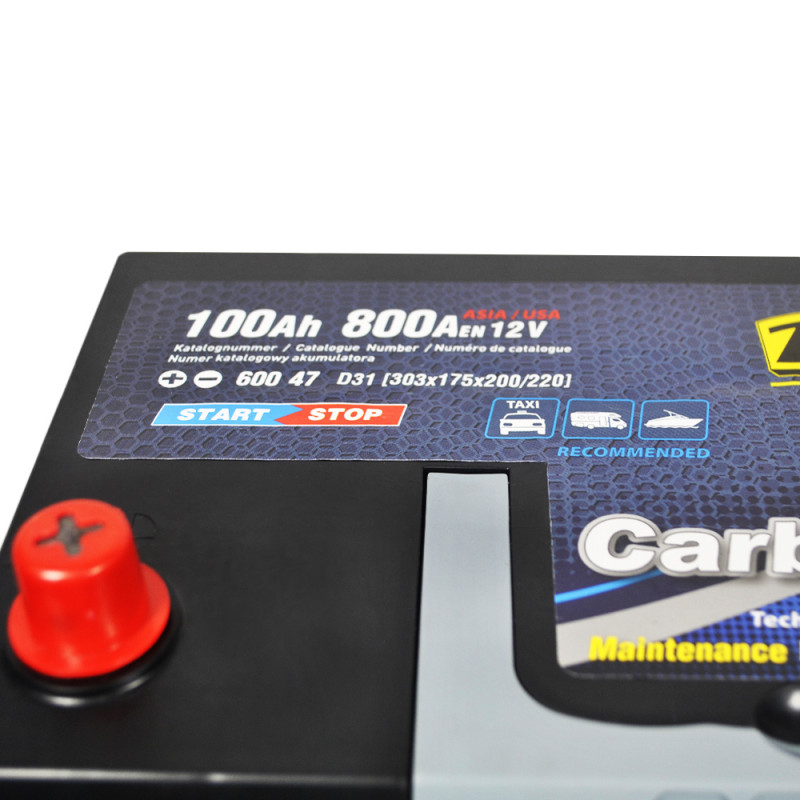 ZAP Carbon Start Stop EFB  Asia 100Аh 800А L+ (D31) (600 47)