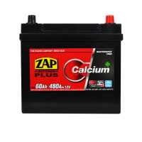 Автомобильный аккумулятор ZAP Plus Calcium Asia (560 68) (D23) 60Аh 480А R+ (правый +)