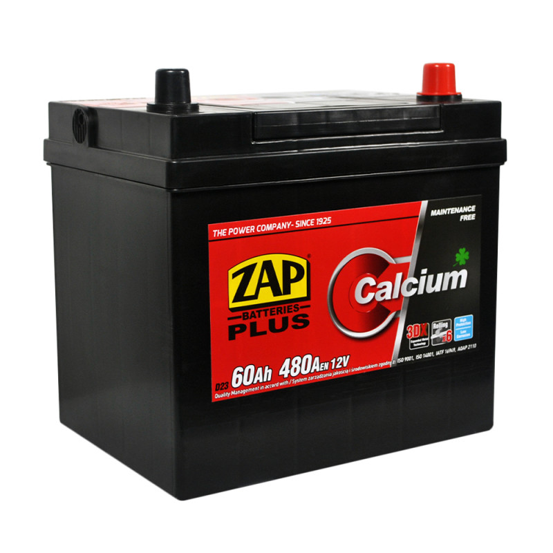 ZAP Plus Calcium Asia (560 68) (D23) 60Аh 480А R+