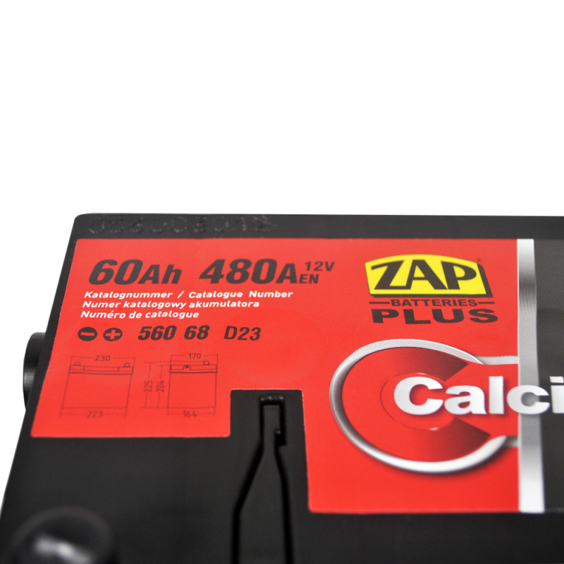 ZAP Plus Calcium Asia (560 68) (D23) 60Аh 480А R+