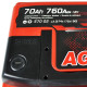 ZAP AGM  70Ah 760A R+ (L3) (570 02)