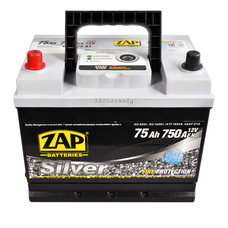 ZAP Silver Calcium Asia (575 A1) (D26) 75Аh 750А L+