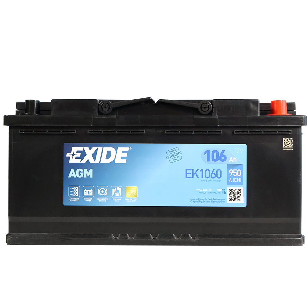 Автомобильный аккумулятор EXIDE Start-Stop AGM (EK1060) 106Аh 950A