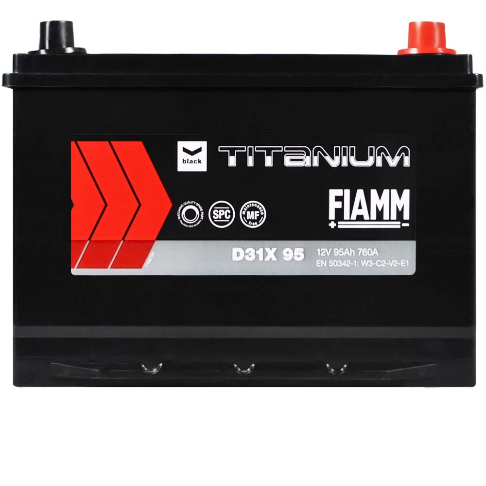 FIAMM Titanium Black Asia 95Аh 760А R+ (D31) купити в інтернет