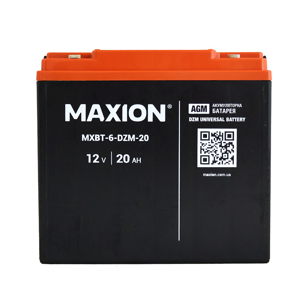 あ　マヨイ20個 Акумулятор тяговий MAXION MXBT-6-DZM-20 (12V, 20А) купити в